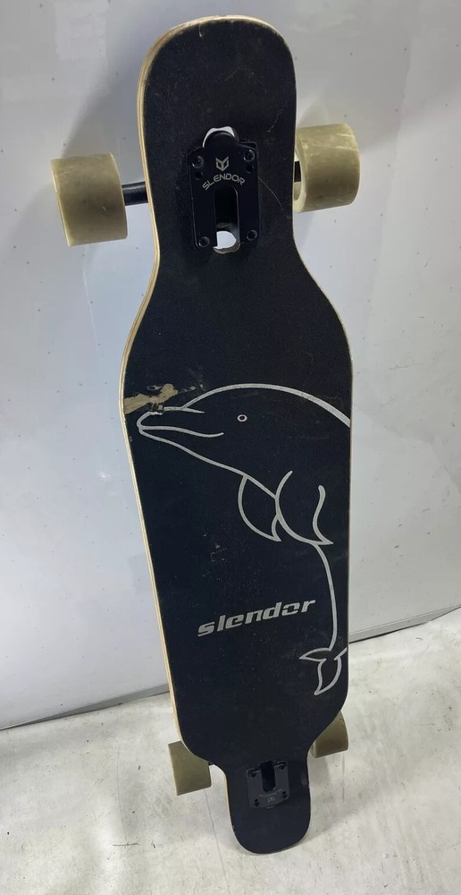 Slendor Dolphin Longboard Skateboard 42” Drop Through Deck Maple Cruiser Used