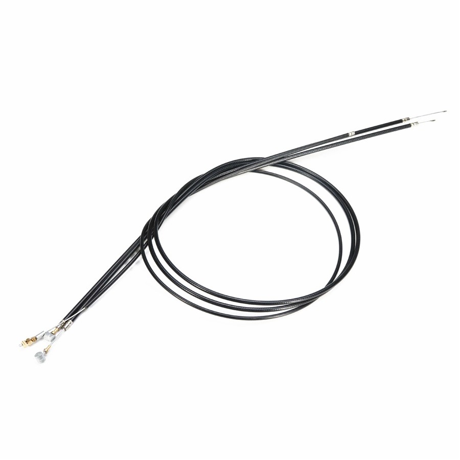 Universal Black Motorcycle Cable Kit Clutch + Brake + Throttle Harness Wire
