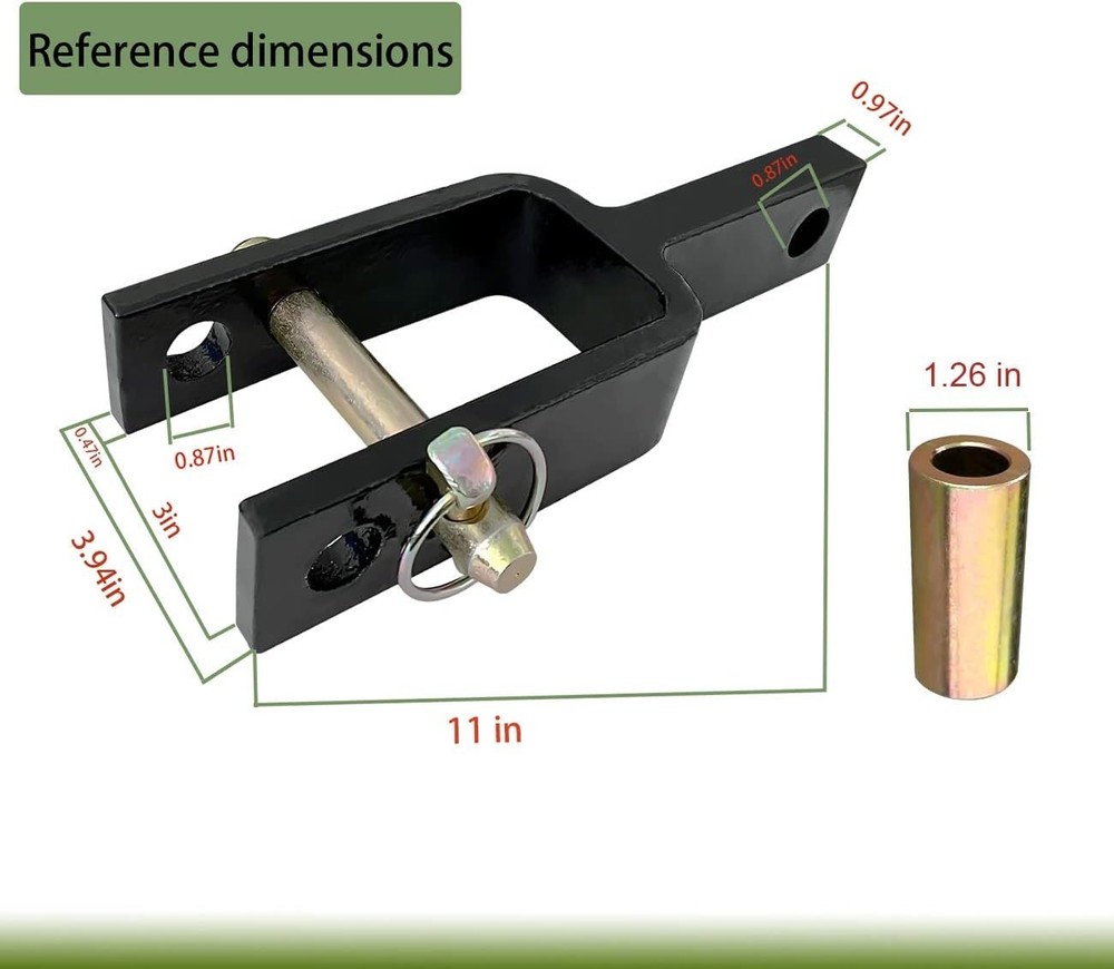 Sturdy Quick Hitch Adapter with 5000 lbs Pull Force for Tractors and Implements