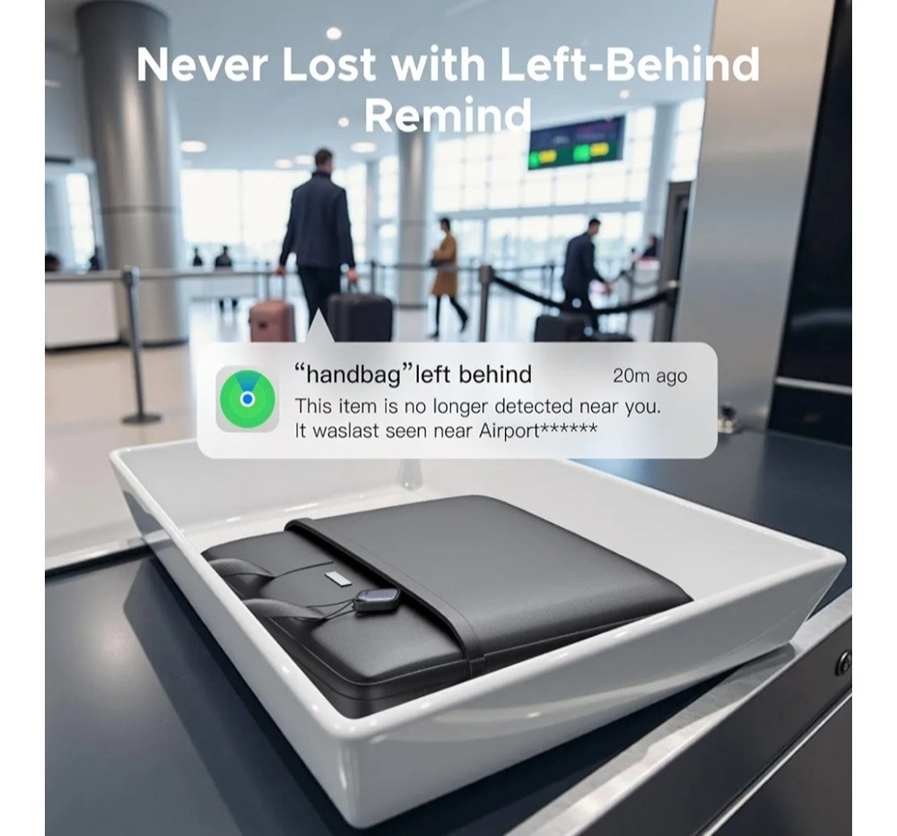 Air Tracker Tags 4 Pack, 2-Year Replaceable Battery Bluetooth Tracker Compatible