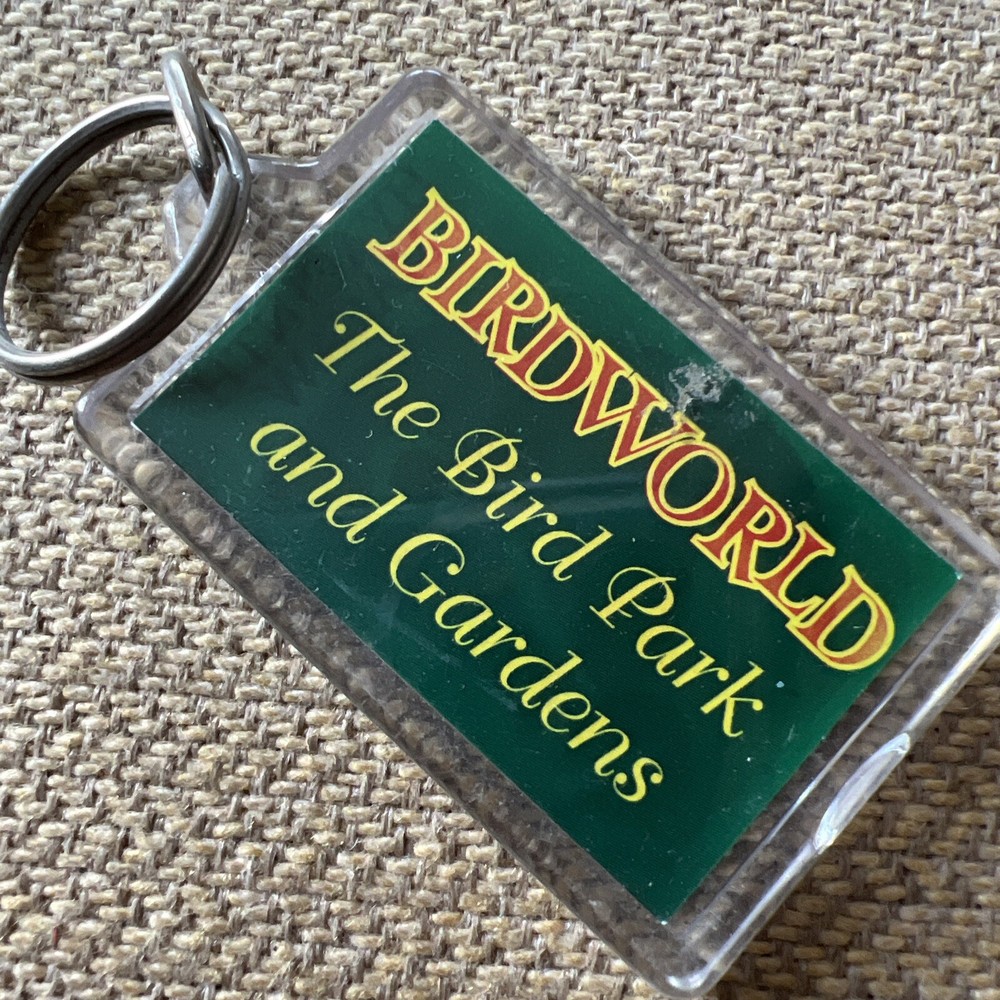 Vintage Keychain Macaw Bird Bird World