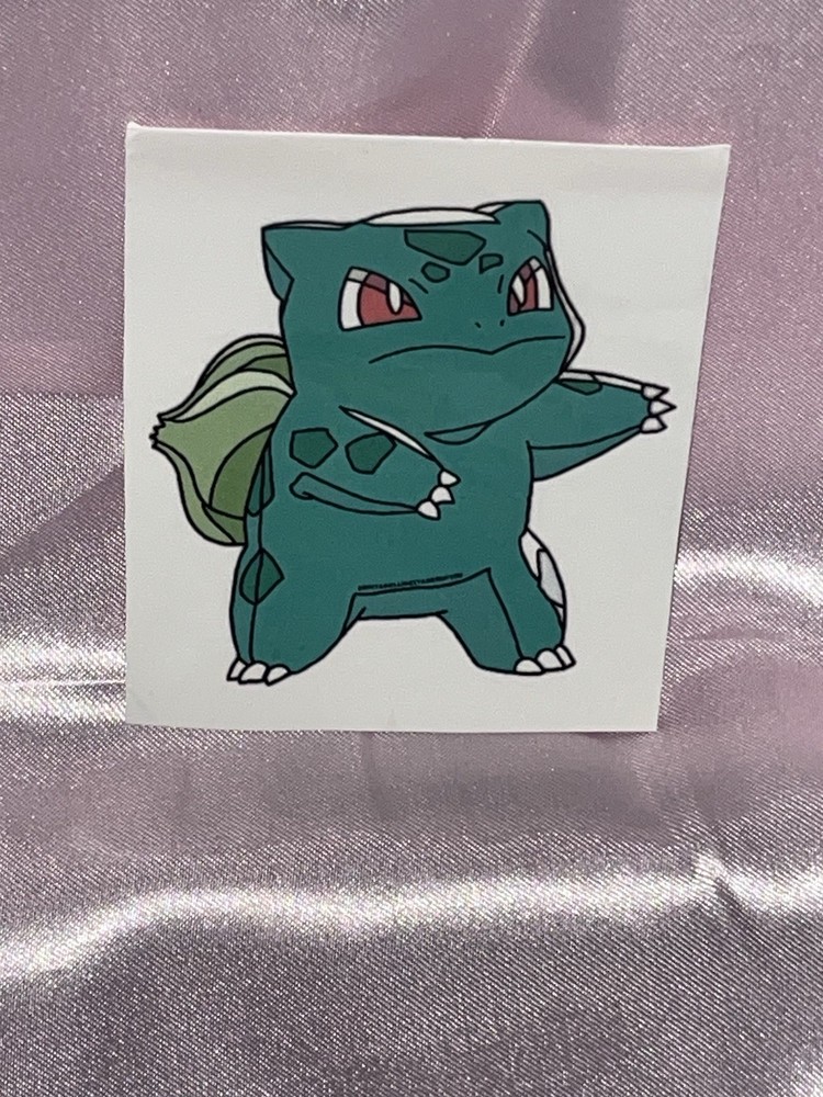 Bulbasaur - Medium - Temporary Tattoo.