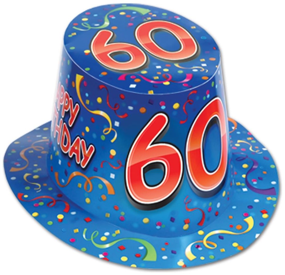 Happy "60" Birthday Hi-Hat - Beistle