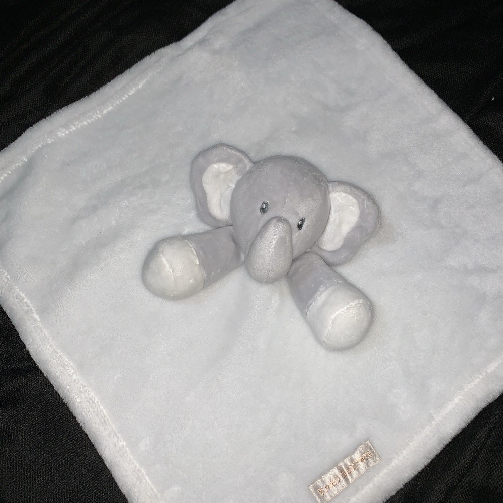 Blankets & Beyond Elephant Comforter White/Grey