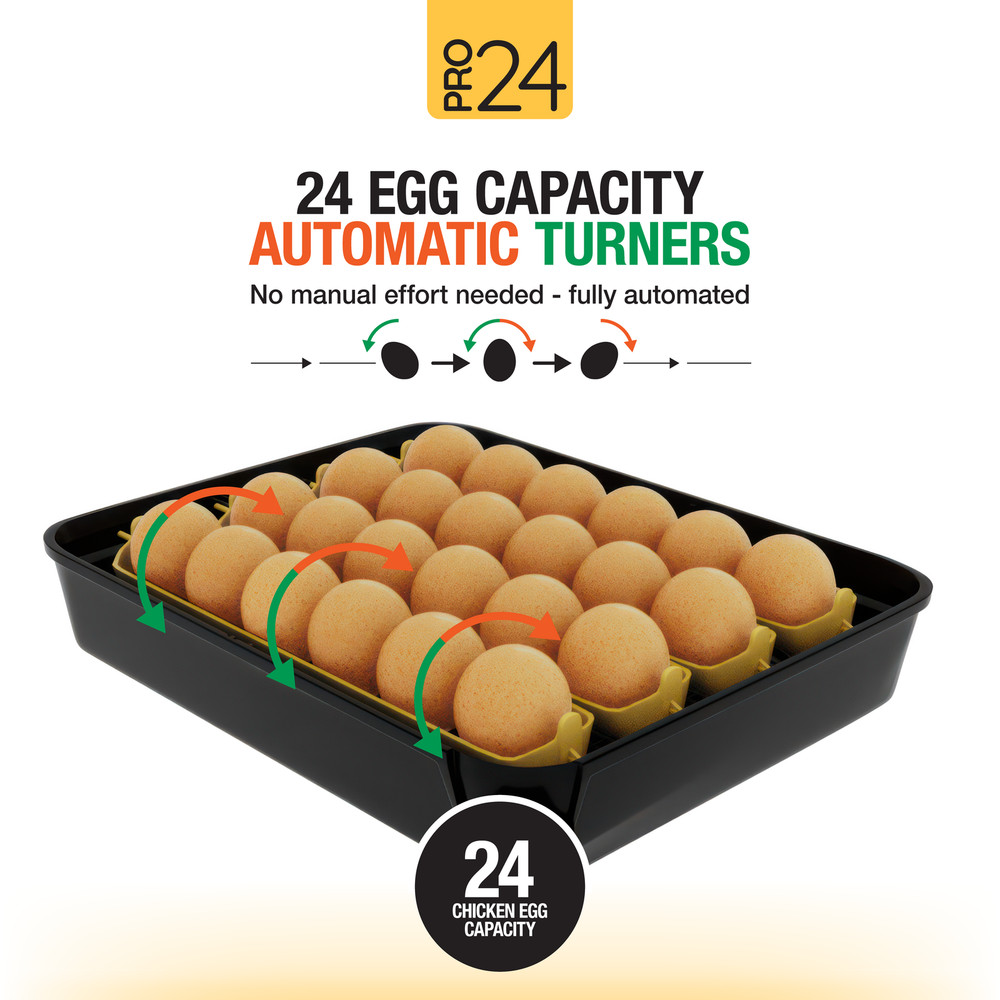 Pro24 Tabletop Automatic Egg Incubator (24 Eggs)