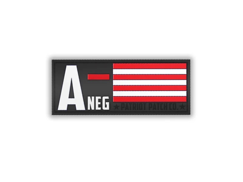 Patriot Patch Co. - Blood Type - Patches