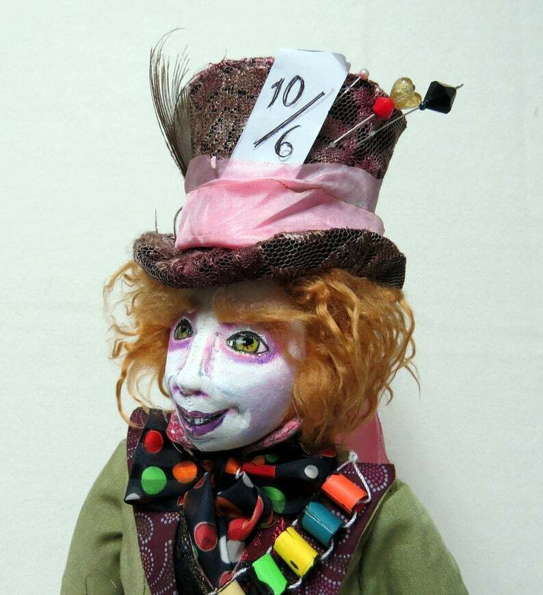 Cloth Art Doll CD Pattern "Hatter" By Sharon Mitchell