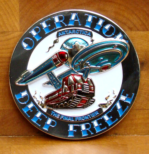 Operation Deep Freeze Antarctica Challenge Coin "The Final Frontier" 2.5"