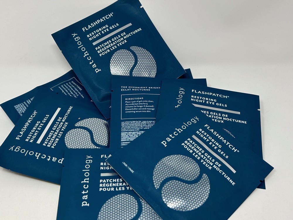 Patchology Flashpatch Restoring Night Eye Gels - Dark Circles 10 pairs NEW 