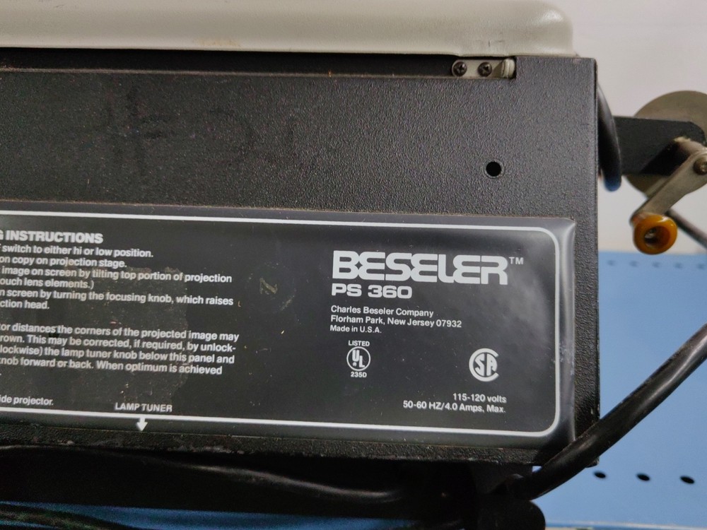 Vintage BESELER PS 360 Overhead Projector PS360