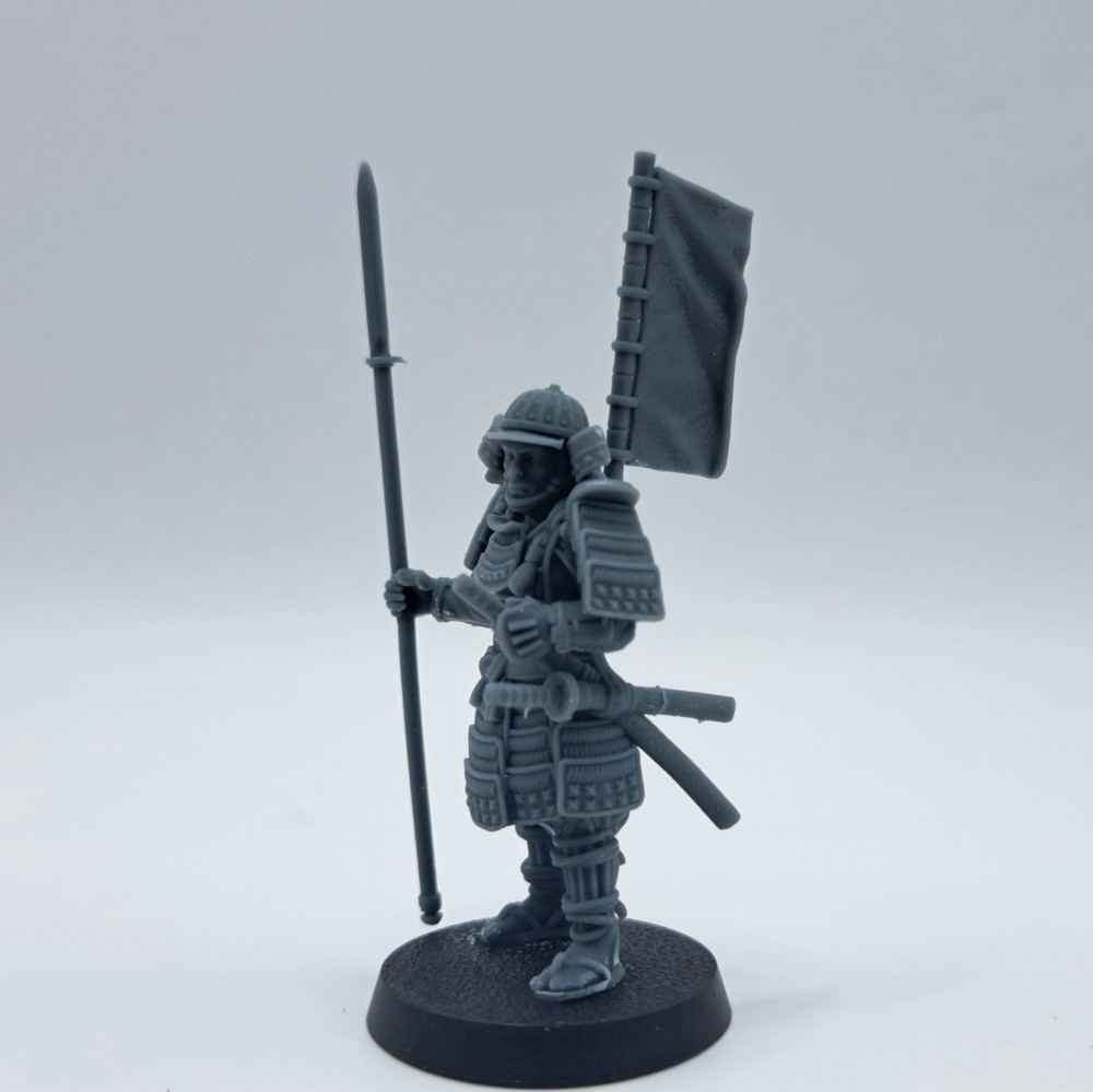Male Samurai 3D printed, DnD, Pathfinder, Tabletop, Wargaming, RPG, Hametsu