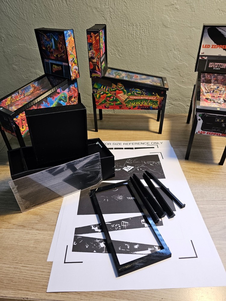 Large Pinball Machine DIY Scale Model “Make Your Own” Kit Large 1:6 Scale Size
