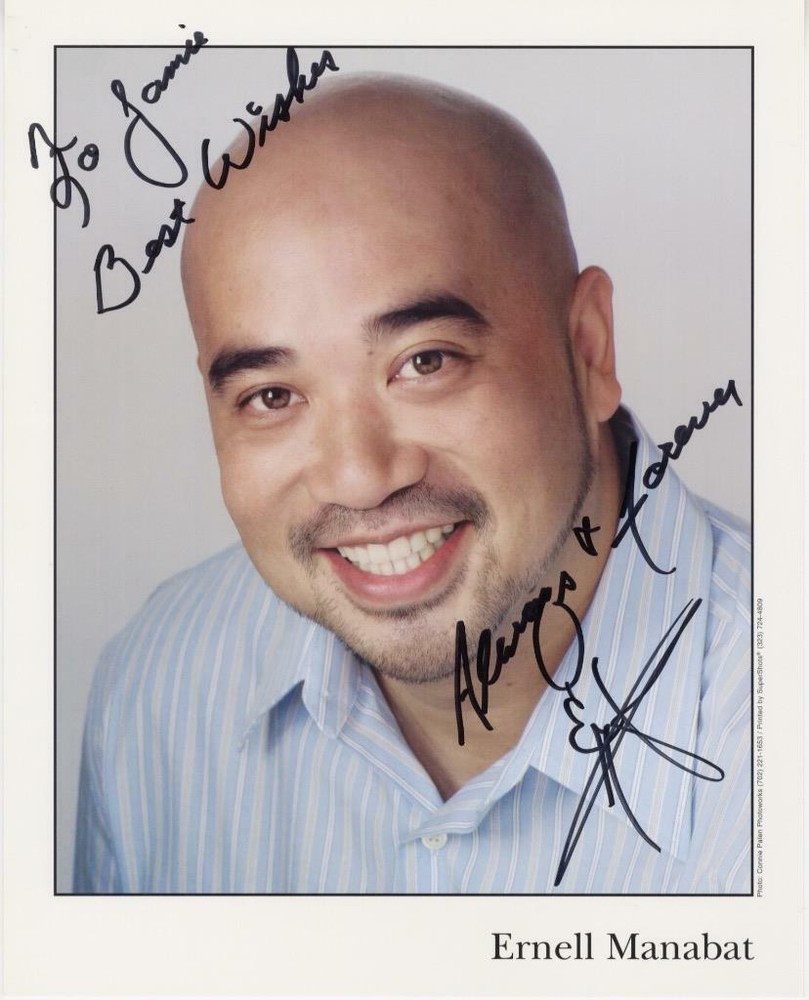 ERNELL MANABAT-ORIGINAL AUTOGRAPHED PHOTO