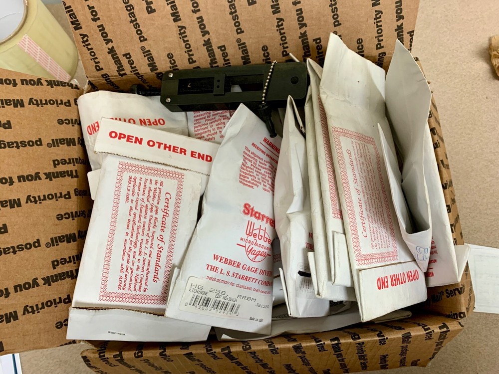 STARRETT WEBBER INSPECTION GAGES QUALITY CONTROL