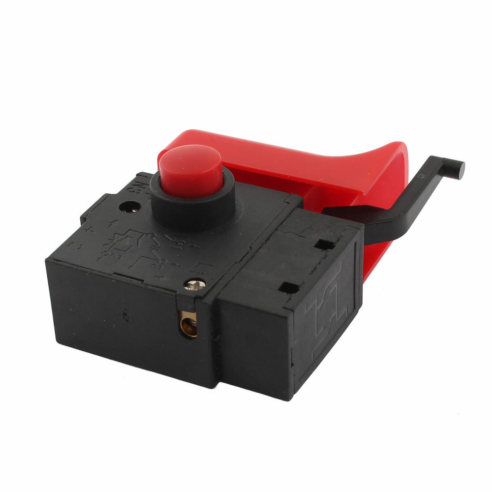 FA2-6/1BEK 250V 6A 5E4 Lock On Power Tool Electric Drill Trigger Switch Black