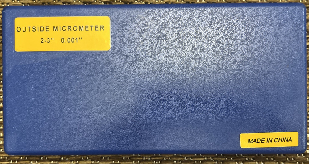 Fowler 52-253-003-1 Outside Micrometer, 2-3" Range, .001" Graduation