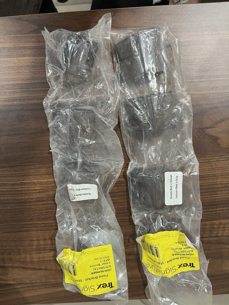 Trex decking Fixed bracket Stair (4pack) X 2 8 Total Bronze Color