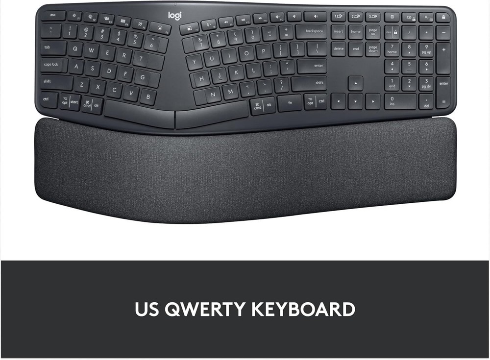 Logitech Ergo K860 Wireless Ergonomic Keyboard / Split Keyboard + Dongle / Box