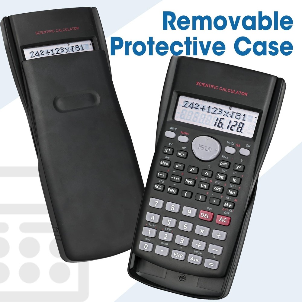 6 Pack Scientific Calculators Bulk, 2-Line Large Screen Display 240 Functions...