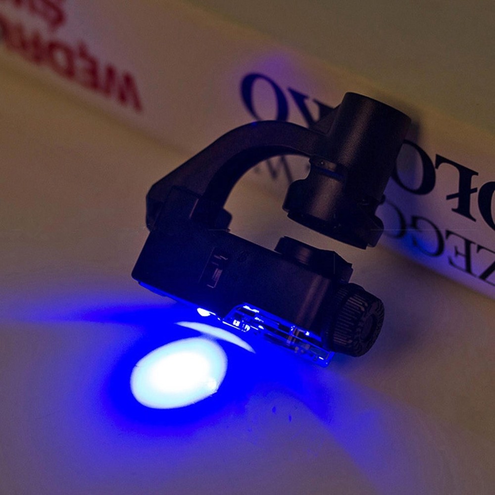 90X Clip-on Zoom Phone Microscope Micro Lens Cellphone With LED Magnifier