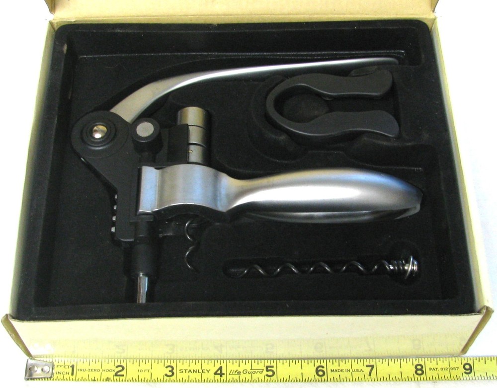 LNT Lever Pull CORKSCREW 3-Way Action All Metal Gears Never Used ⭐