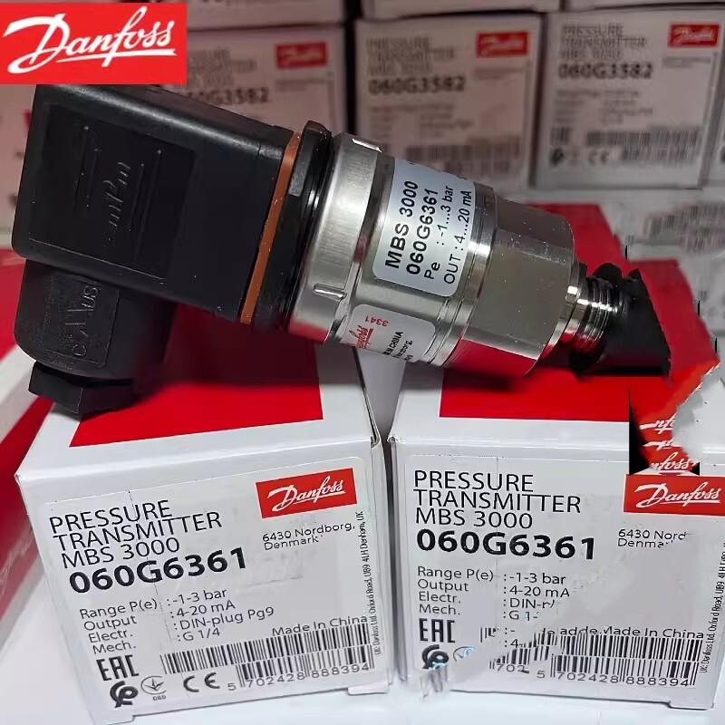 1pcs Danfoss Pressure Transmitter Sensor MBS3000 -1-3bar 060G6361  4-20mA