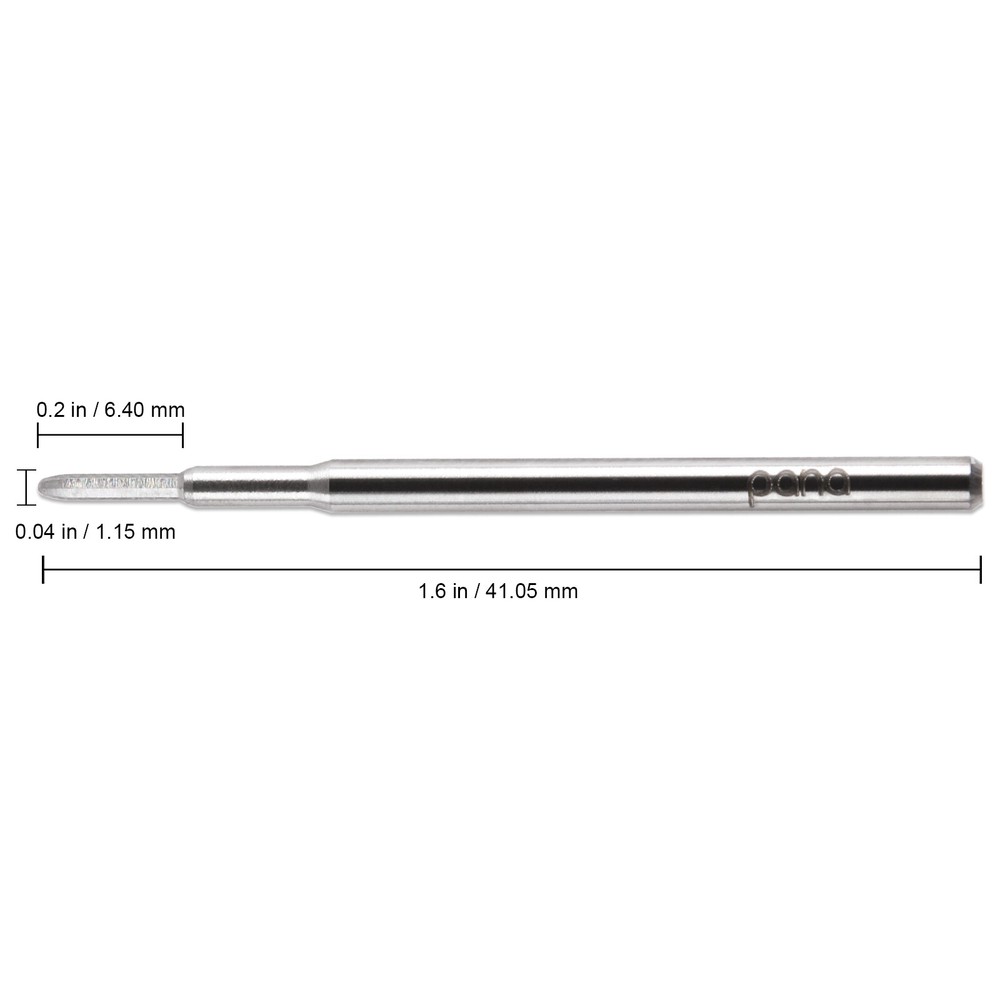 USA PANA Professional 3/32" Silver Solid Polygon Carbide Bit -For Callus Removal