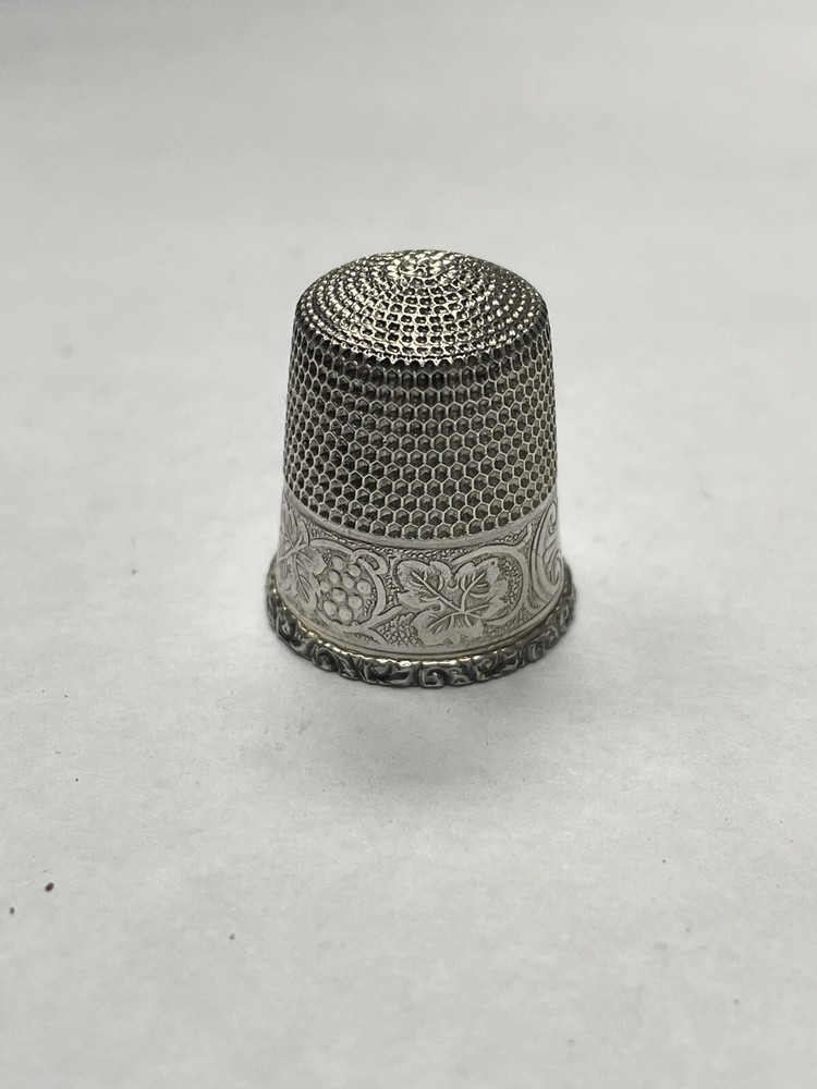 Sterling Silver Thimble For Sewing And Knitting.
