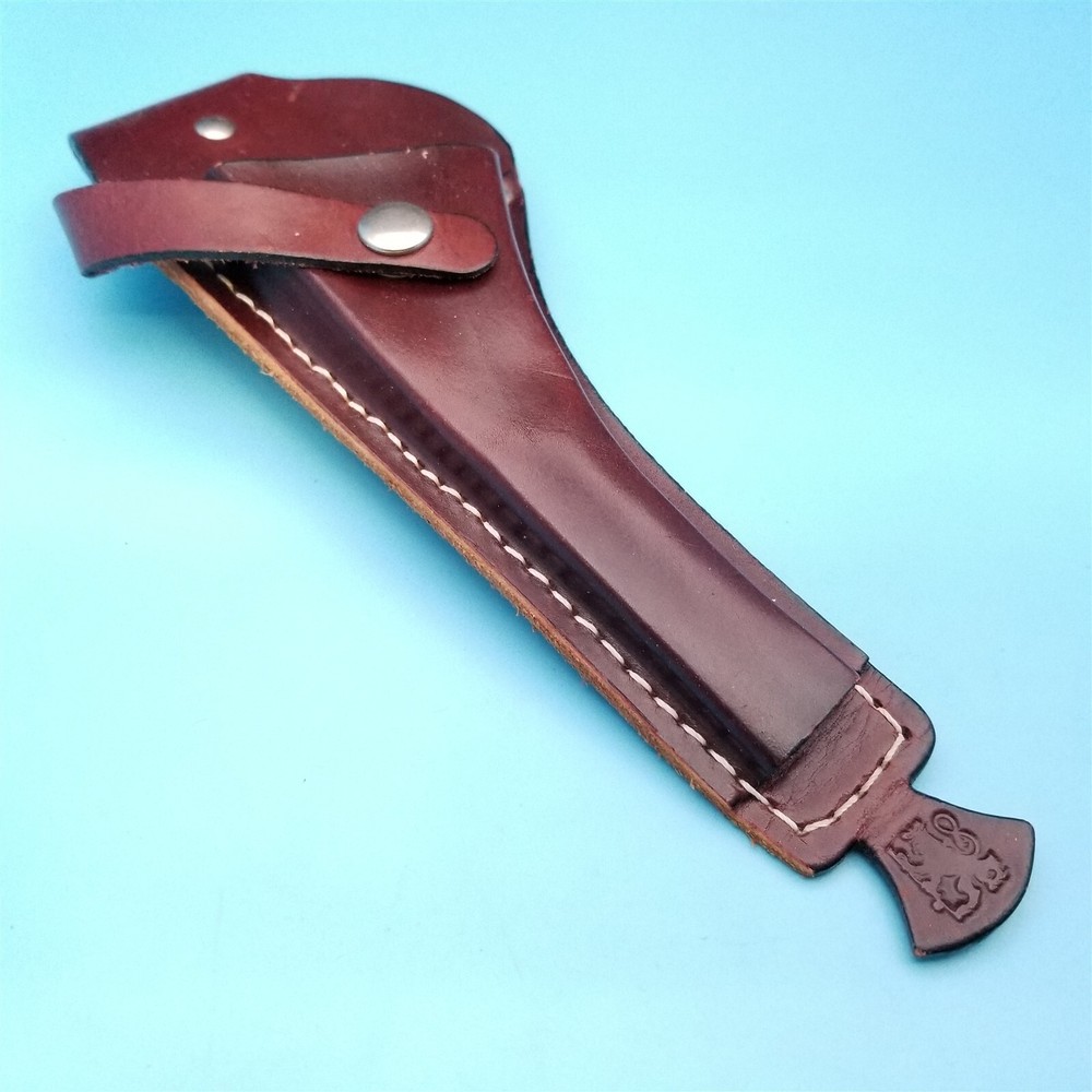 Fixed Blade Leather Knife Sheath Only Holster Curved Plier Tool Belt Case Left