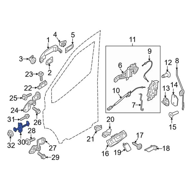 Genuine Ford Check Arm BK3Z6123500E