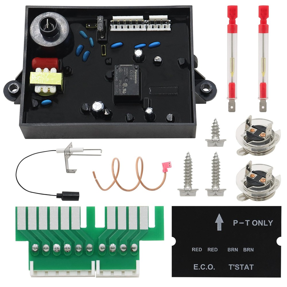 RV Water Heater Replacement Kit - Circuit Board, Thermostat, Spark Igniter
