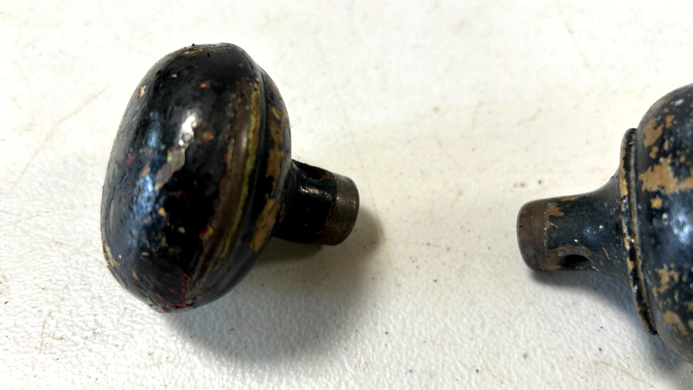 Vintage Brass Painted Door Knobs