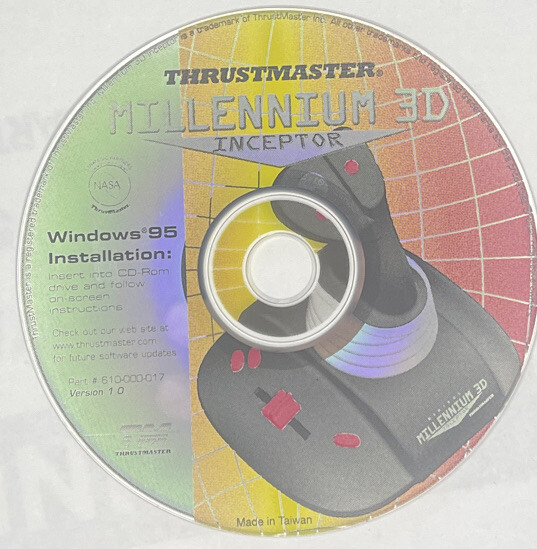 Thrustmaster Millennium 3D Inceptor CD-ROM Software Version 1.0 DISC ONLY! R