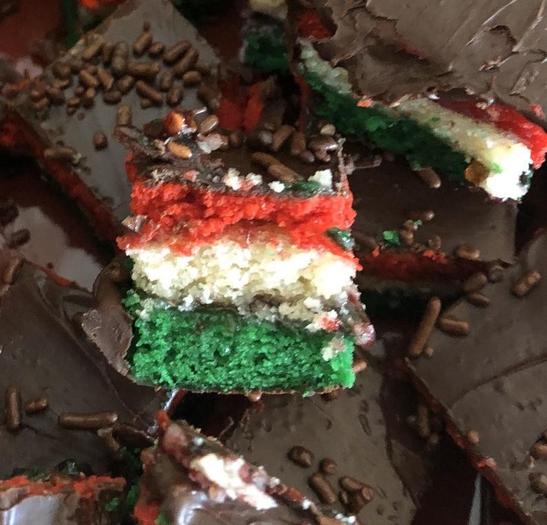 Authentic Italian Rainbow Cookies * Multiple Sizes & Variations Available