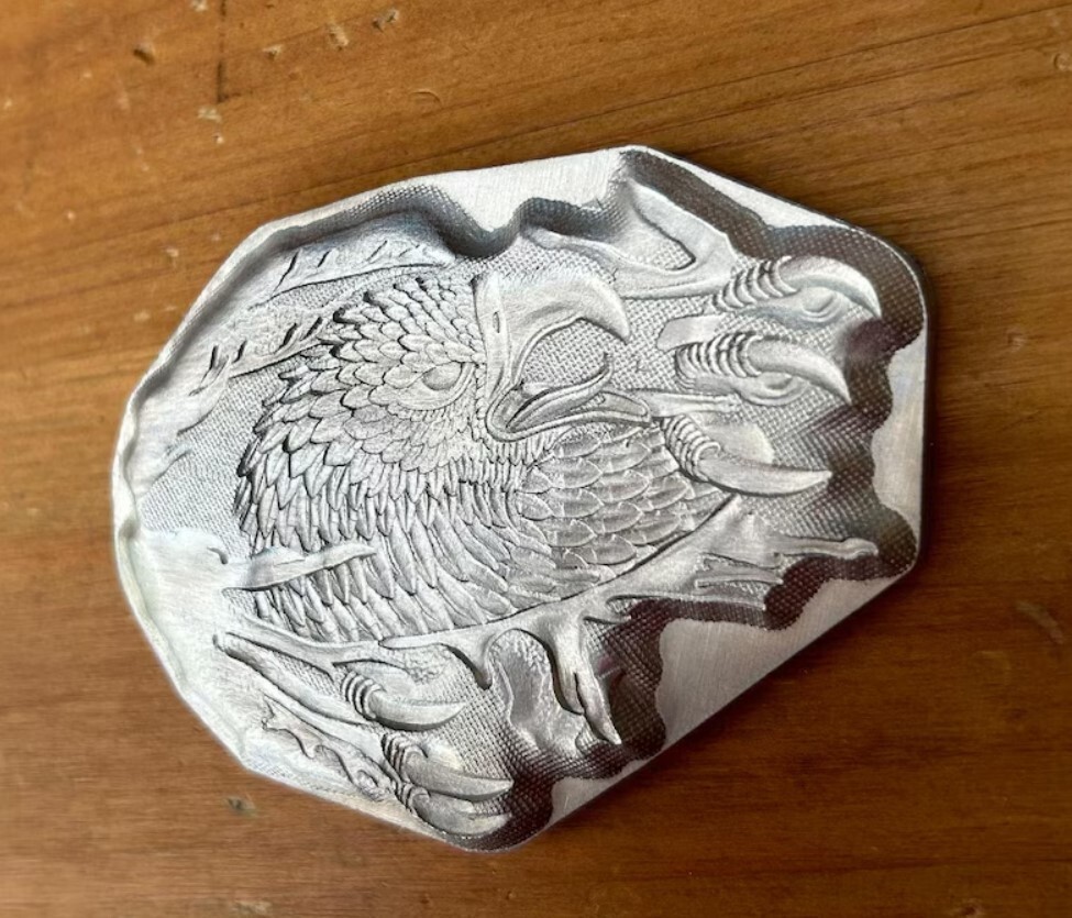 3D Bold Eagle With Feet Leather Stamp Embossing Mold Carving Tool for Craft Work