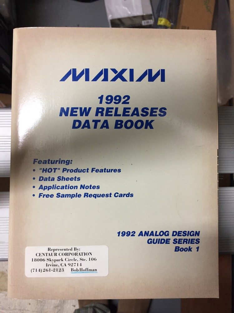 Data Book = Maxim Semiconductor Six Volume Set plus Applications Highlight = Lot