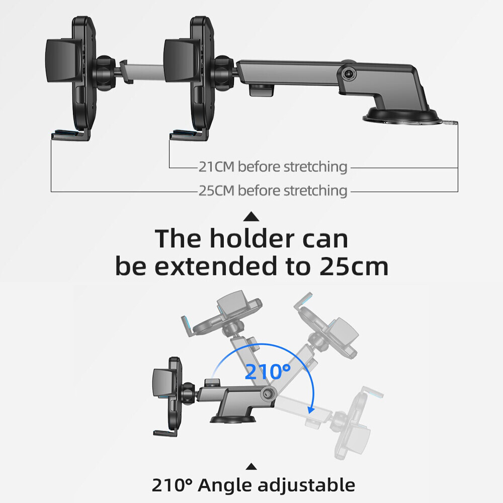 360° Universal Car Mount Holder Stand Windshield Dashboard For Mobile Phone GPS