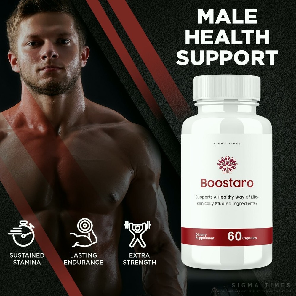 (3 Pack) Boostaro, Boostaro Male Capsules, Boostaro Supplement