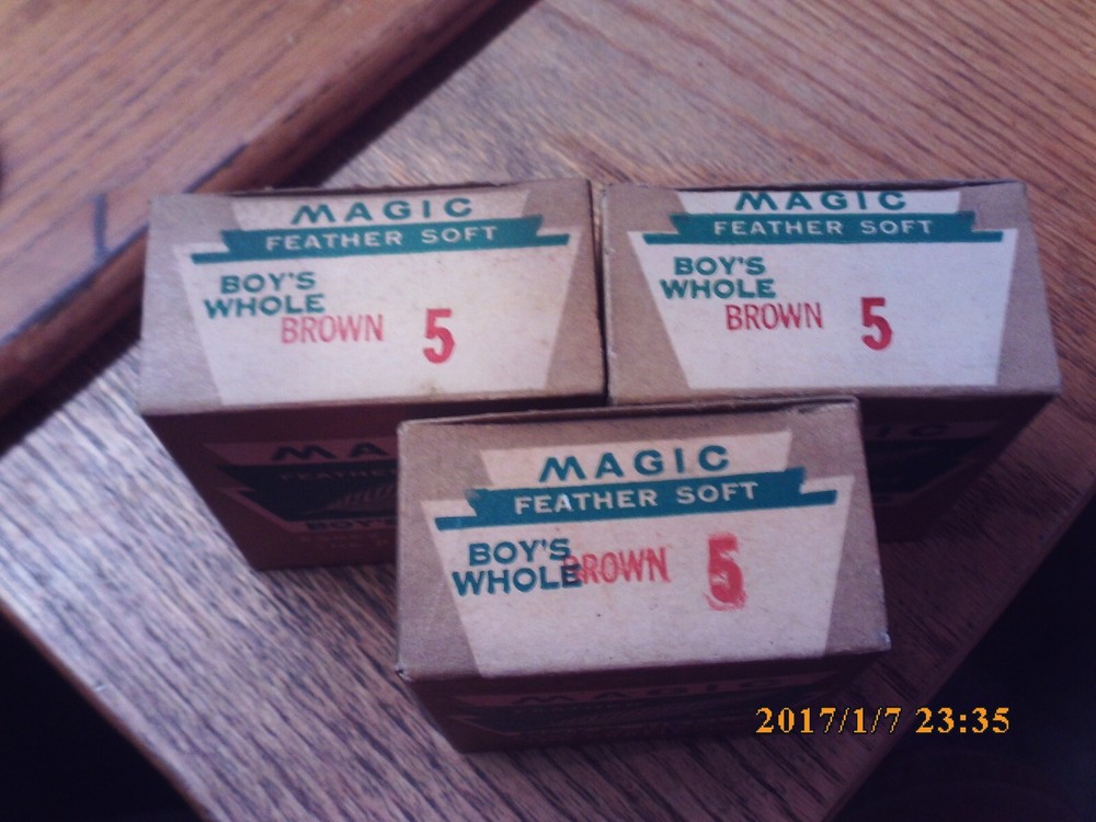 NOS Magic Feather Boys Heeels Brown
