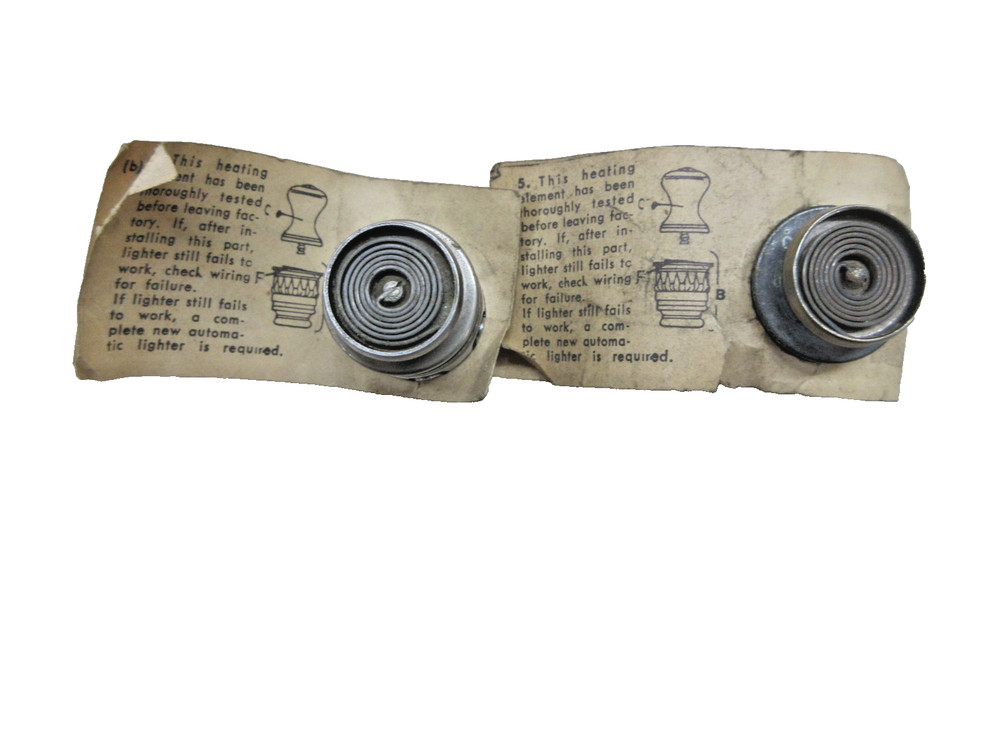 NOS CIGARETTE LIGHTER Element. CASCO 6-8 Volt Heater Element 40's 50's