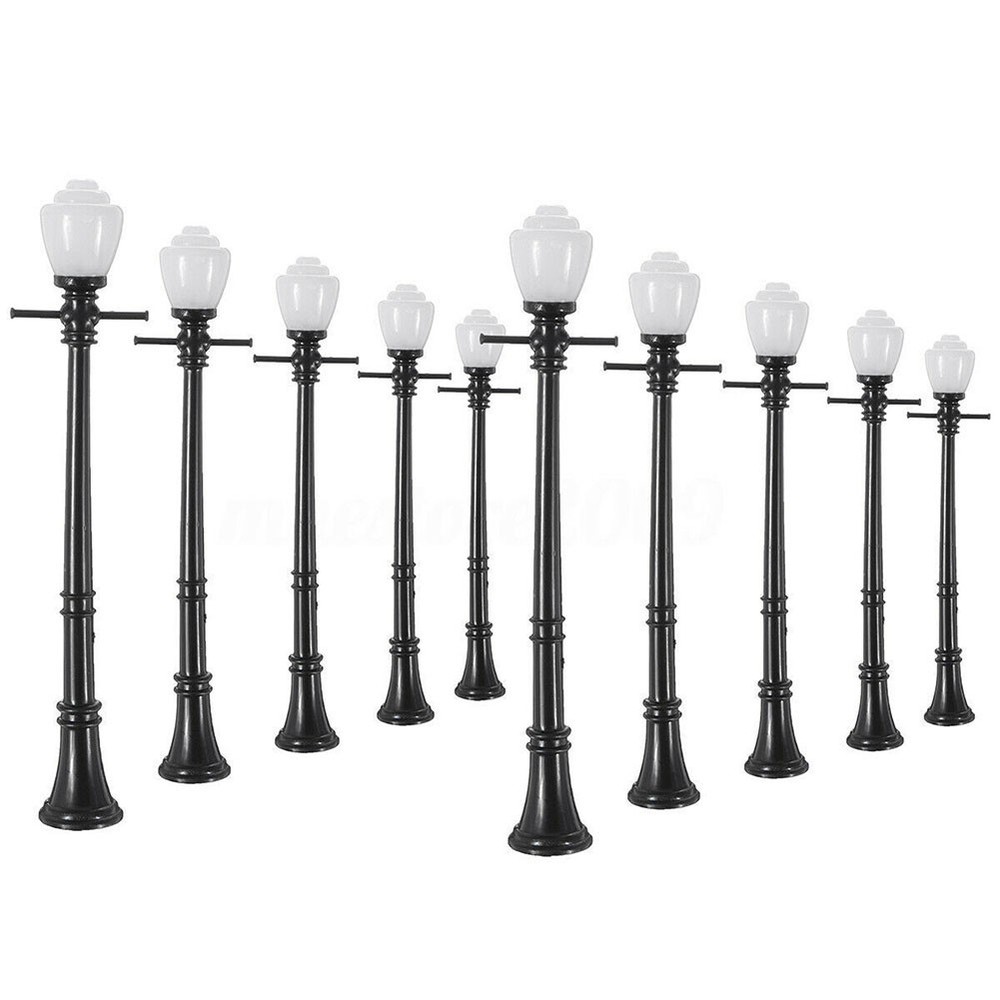 10 PCS LCX04 Model Railway Lamp Post Lights with 20mA Operating Current
