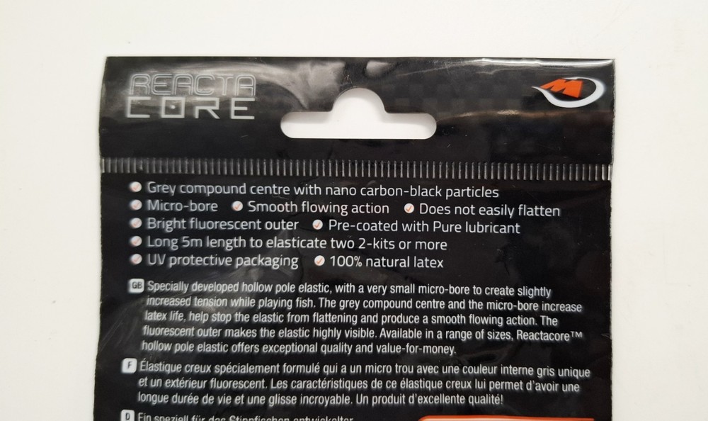 Middy Reacta Core Elastic Pole Fishing Hollow Flame 4-6 5m Coarse