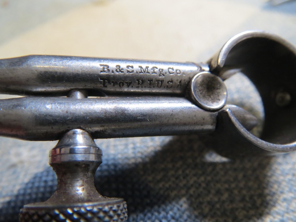 2 Small Antique B&S MFG. Co. Spring Calipers