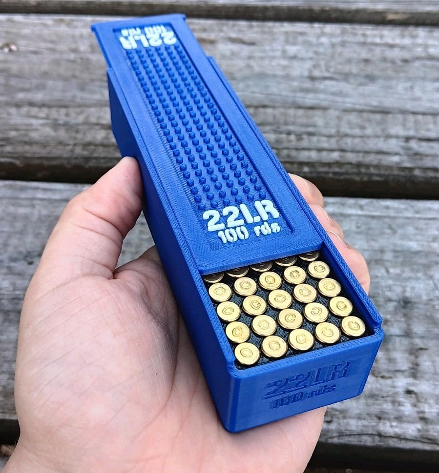 22LR Ammo Box 100rd Capacity (3 Pack)