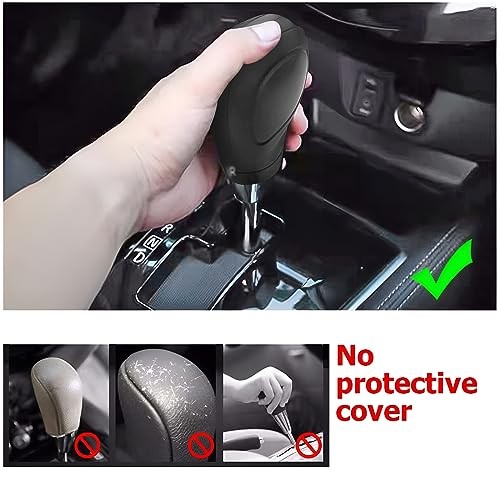 2 Pcs Car Gear Shift Knob Cover, Elastic Silicone Car Automatic Shift Purple
