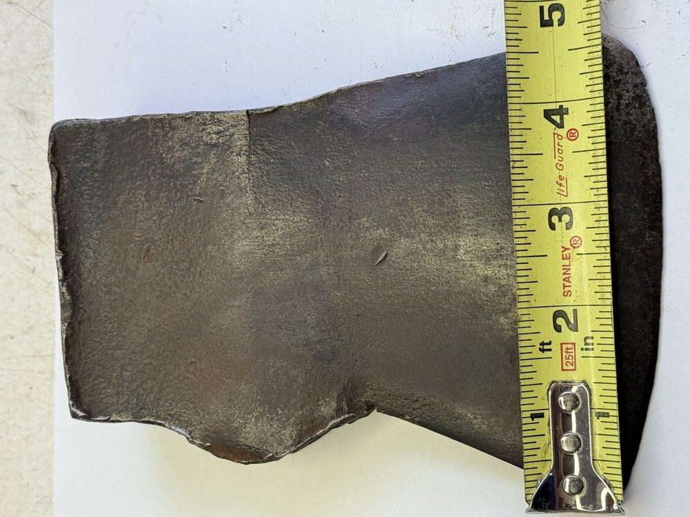 Vintage Single Bit Axe Head 3 Lb 4 Oz . Used / Rough / Broken, Needs Weld