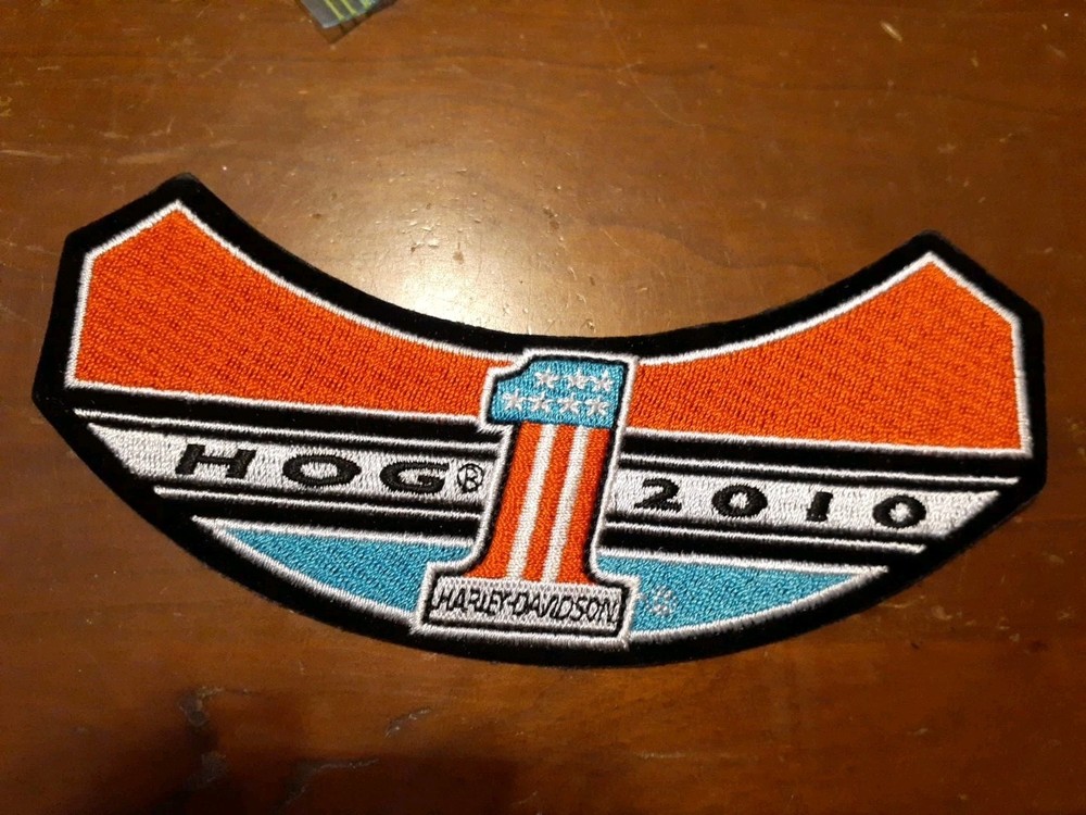 2010 Harley Davidson Motorcycles Patch HOG #1 Red White Blue
