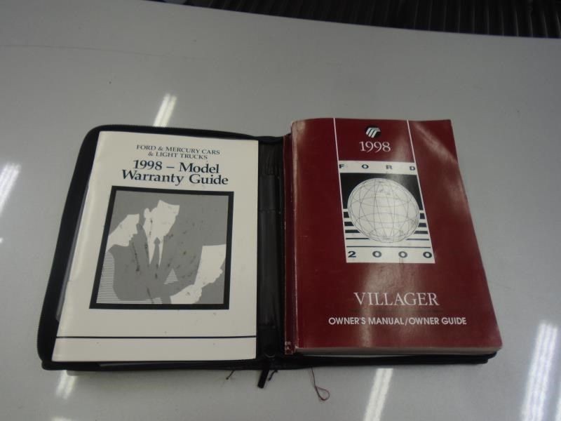 VILLAGER 1998 Owners Manual 1033686