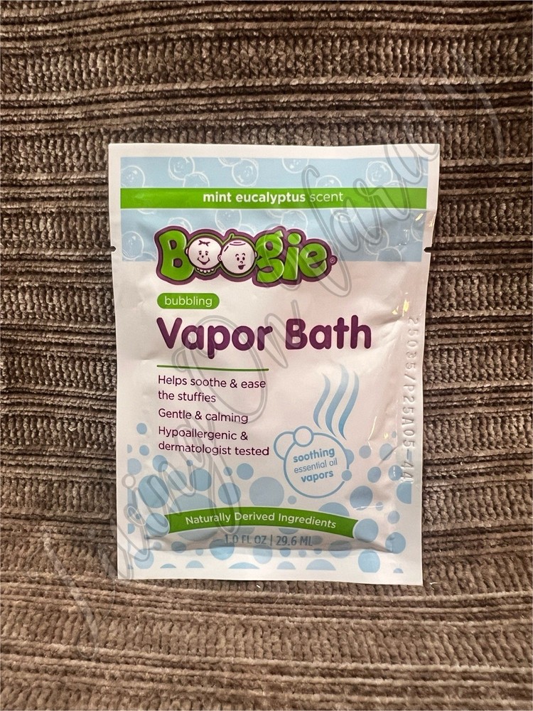 Boogie Bubbling Vapor Bath - Mint Eucalyptus - Travel Size