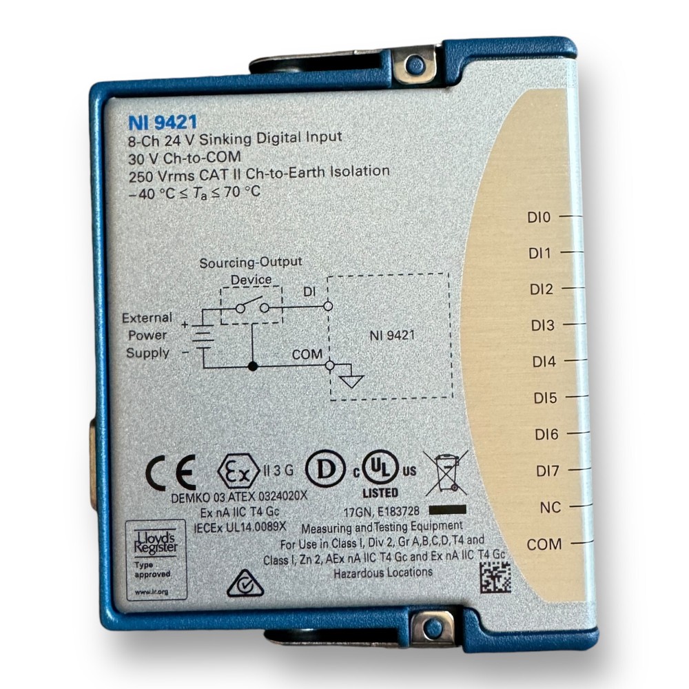 National Instruments NI 9421 8-Ch,Digital Input, Sinking Module (no conn. incl.)